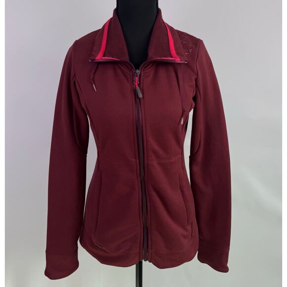 Outdoor Research Burgundy Full Zip Fleece Jacket Size Small Petite - Picture 1 of 12